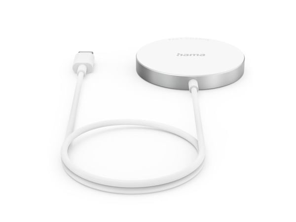 Hama MagCharge FC15, Innendørs, USB, Trådløs lading, 1 m, Hvit