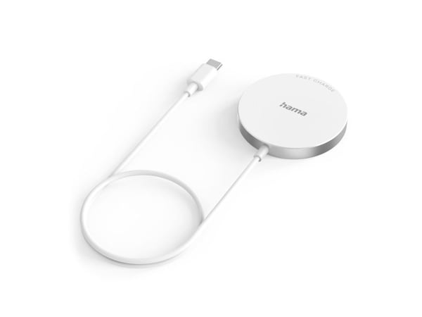 Hama MagCharge FC15, Innendørs, USB, Trådløs lading, 1 m, Hvit