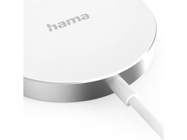 Hama MagCharge FC15, Innendørs, USB, Trådløs lading, 1 m, Hvit