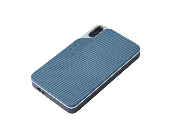 Intenso TX100 - SSD - 2 TB - ekstern (bærbar) - USB 3.2 Gen 1x1 (USB-C kontakt) - gray-blue