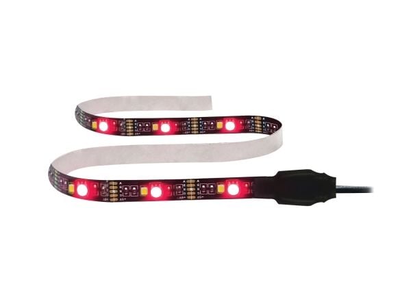 DELTACO SMART HOME - Lysslynge - LED - 60 LEDs/m - RGB-lys - 2 m - svart