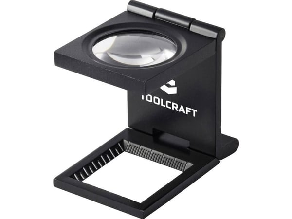 TOOLCRAFT trådteller med forstørrelsesfaktor 6 x, linsestørrelse Ø 28 mm