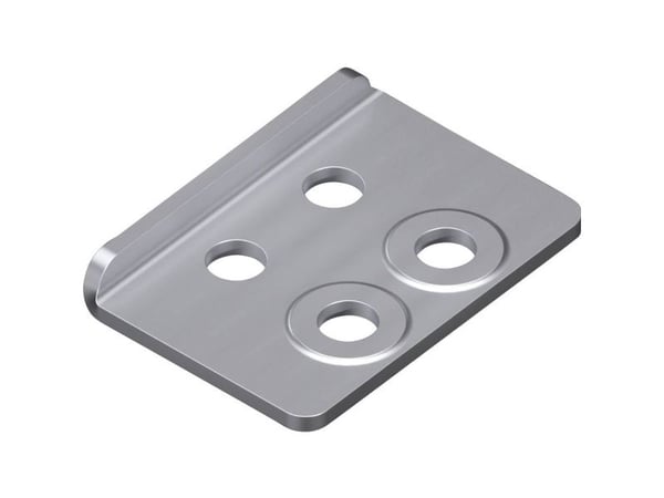 Rittal VX 8660.130, Adapter, Stål, Stål, 4 stk, 872 g
