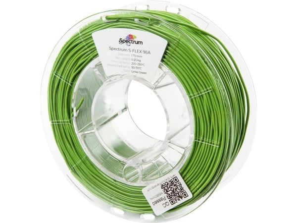 Spectrum Filaments 80527 S-Flex 98A 1,75 mm 250 g Lime Green - fleksibel kjemisk bestandig filament