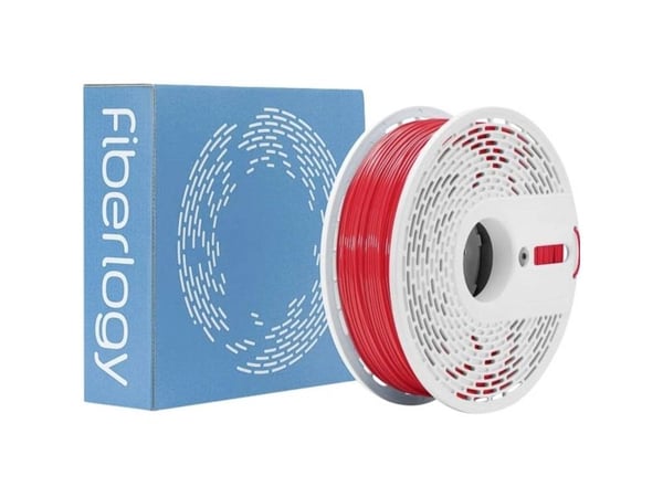 Fiberlogy PA12-RED-175-075 Nylon PA12 filament, kjemisk bestandig, varmebestandig, 1,75 mm, 750 g, rød - 1 stk