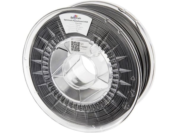 Spectrum Filaments 81446 FlameGuard ASA 275 filament ASA flammehemmende, varmeresistent, UV-bestandig, værbestandig 1,75 mm 1000 g Silver Star 1 stk