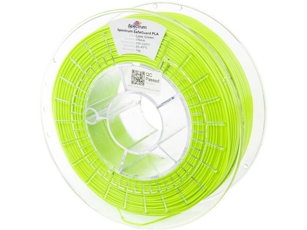 Spectrum Filaments 81560 Safeguard PLA antibakteriell PLA-filament 1,75 mm 1000 g limegrønn 1 stk