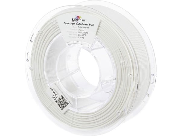 Spectrum Filaments 81553 Safeguard PLA-filament PLA 1,75 mm 250 g Polar White, Hvit (1 stk)