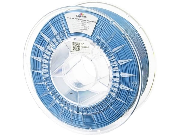 Spectrum Filaments 81543 PETG Premium High Speed Filament PETG HighSpeed-filament, kjemisk motstandsdyktig 1,75 mm 1000 g Pastellblå, Blå 1 stk