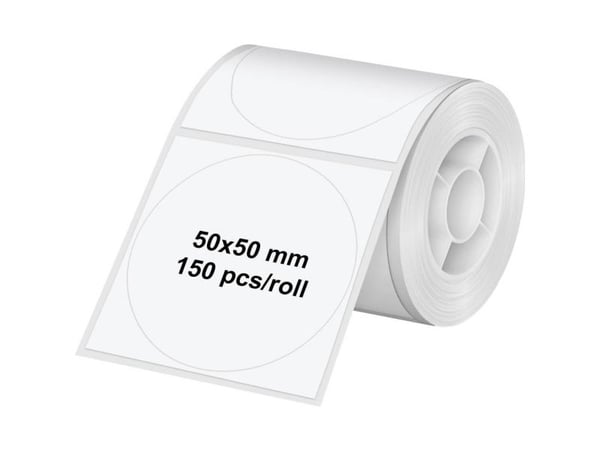 Olympia 6324, Hvit, Selvklebende skriveretikett, Universal, Avrundet firkant, PM220, 5 cm