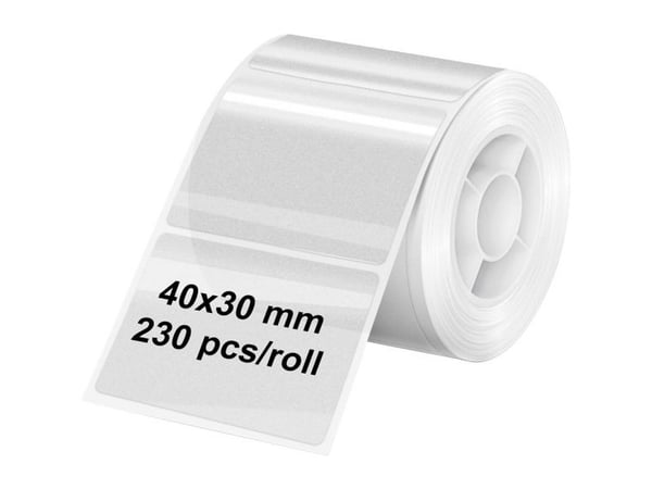 Olympia 6322, Gjennomsiktig, Selvklebende skriveretikett, Universell, Rektangel, PM220, 4 cm