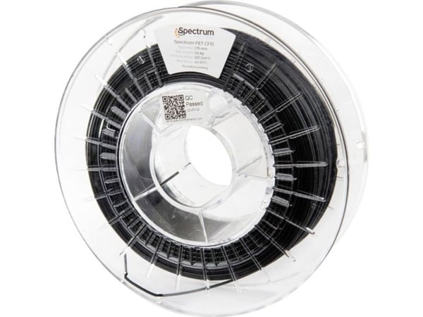 Spectrum Filaments 80587 PET CF15 filament PET-CF15 (kul) - høy strekkfasthet, karbonfiberforsterket, krypfasthet, kjemisk bestandig, slagfast 1,75...
