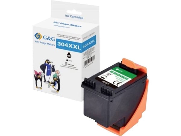 G&amp;G XL-Patrone muste yhteensopiva su HP 304XL/ N9K08AE BK