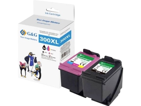 G&G NH-RC641E/RC644E, Høyt (XL) utbytte, Svart, Hvit, 18 ml, 18 ml, 1 stykker, 600 sider