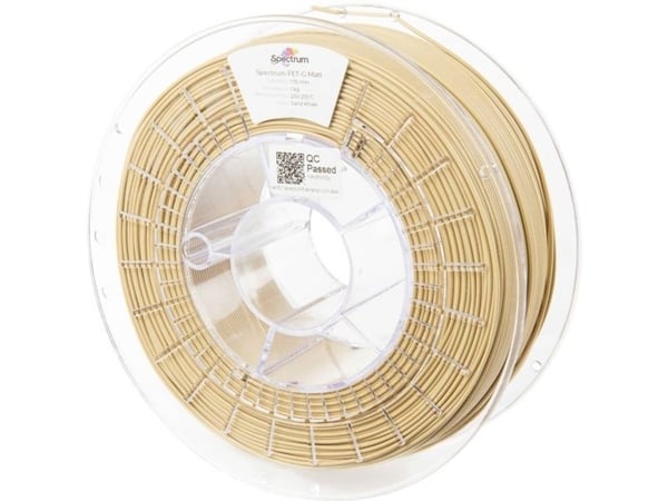 Spectrum Filaments 80550 PET-G matt filament PETG, UV-bestandig, uten trekkraft 1,75 mm 1000 g Sand Khaki (1 stk.) Spectrum Filaments 80550 PET-G matt filament PETG, UV-bestandig, uten trekkraft 1,75 mm 1000 g Sand Khaki (1 stk.)