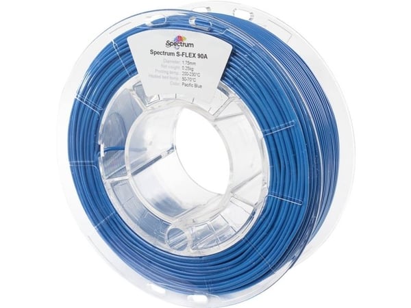 Spectrum Filaments 80264 S-Flex 90A filament fleksibelt kjemikaliebestandig 1.75 mm 250 g Pacific Blue 1 stk