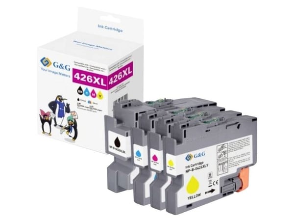 G&G Ink Combi Pack Yhteensopiva GP-B426XLBKCMY-4P mustepakkaus