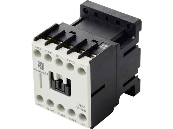 TRU COMPONENTS TC-GYJ1-31-230VAC Apukosketin 3 x katkaisija, 1 x katkaisukosketin 230 V/AC 10 A 1 kpl 1 kpl