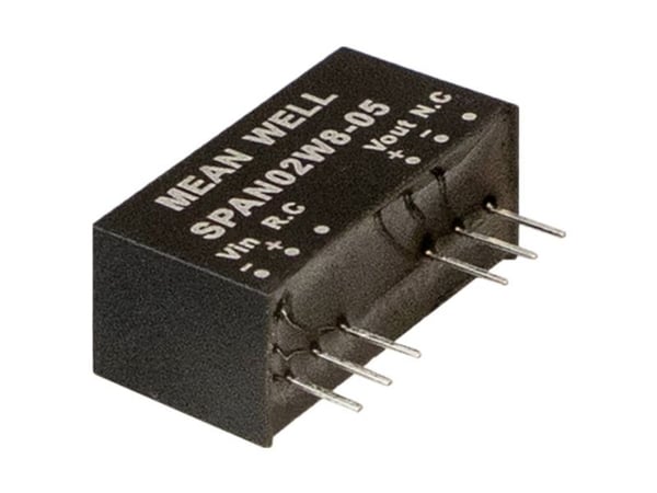 MEAN WELL SPAN02W8-15 DC/DC automuunnin 15 V 0,134 A 2 W Sisältö 1 kpl