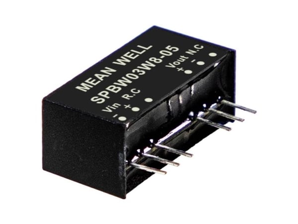 MEAN WELL SPBWW03W8-05 DC/DC automuunnin 5 V 0,600 A 3 W Sisältö 1 kpl