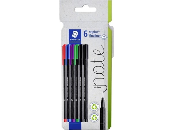 STAEDTLER Fineliner triplus rPP 6 kpl (334 C6)