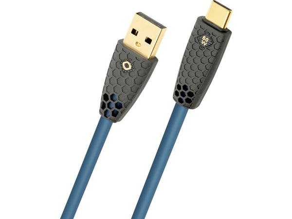 OEHLBACH D1C9578, 1 m, USB A, USB C, USB 2.0, 0,48 Gbit/s, Blå