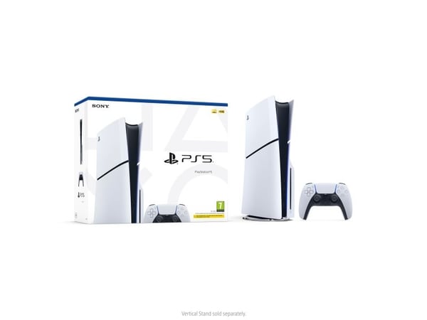 Sony | Playstation® 5 Slim (Disc-versjon) - Spillekonsoll - 1TB SSD NVme - Wi-Fi/LAN - Hvid