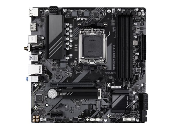 Gigabyte B650M D3HP AX - 1.0 - hovedkort - micro ATX - Socket AM5 - AMD B650 Chipset - USB 3.2 Gen 1, USB-C 3.2 Gen 1 - 2.5 Gigabit LAN, Wi-Fi 6E, ...