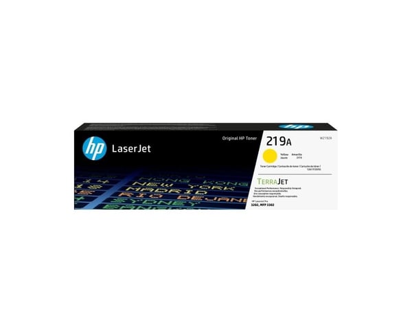HP 219A -värikasetti, keltainen, alkuperäinen, LaserJet, 1200 sivua, 0 sivua, Keltainen, 1 kpl