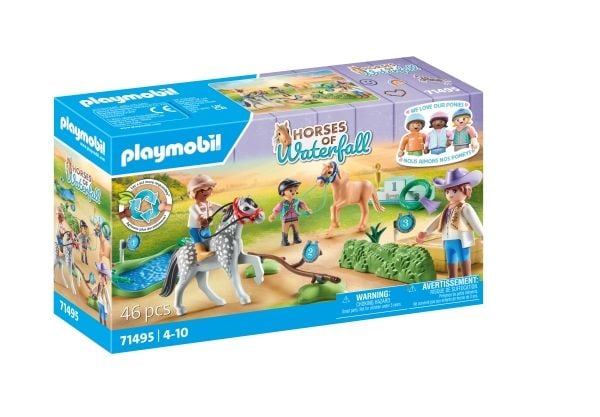 Playmobil Hester av fossefall 71495, Gård, 4 År, Flerfarvet, Plast