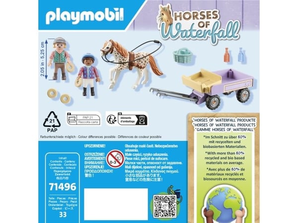 Playmobil Horses of Waterfall 71496, 4 år, Flerfarget, Plast