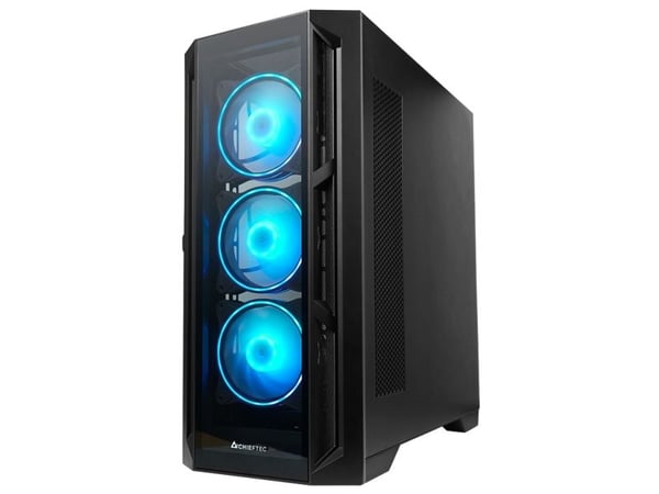 Chieftec Gamer Series APEX - Tower - ATX - sidepanel med vindu (herdet glass) - ingen strømforsyning (ATX) - svart - USB/lyd