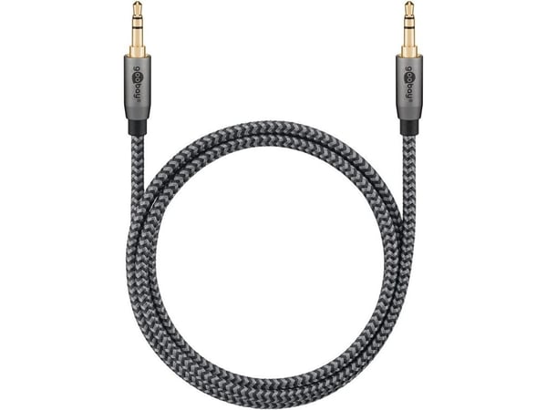 Goobay 65275, 3.5mm TRS, Hankjønn, 3.5mm TRS, Hankjønn, 3 m, Grå, Sølv