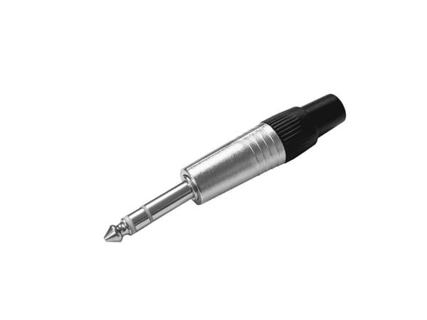 Vivolink PROJACK6.3S, 6.35mm, Hankjønn, 6.35mm, Hankjønn, Kopper, Sort