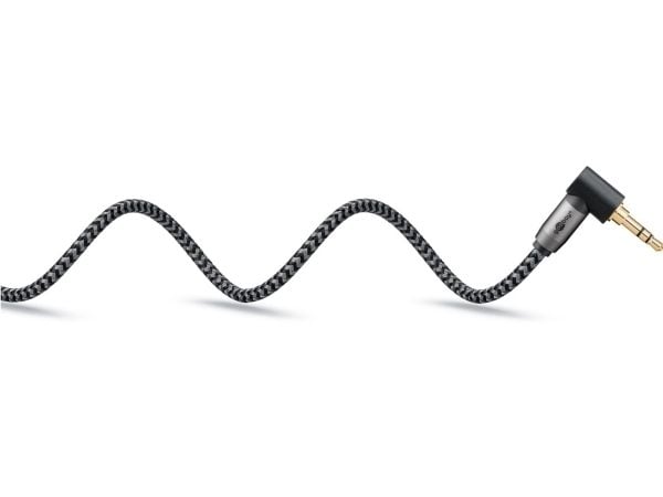 Goobay 65277, 3.5mm TRS, Hankjønn, 3.5mm TRS, Hankjønn, 0,5 m, Sort, Sølv
