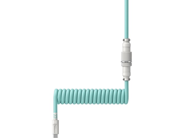 HyperX - USB-kabel - 1.37 m - lindad - vit, grön