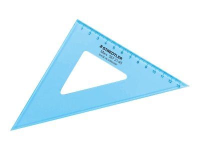 STAEDTLER Mars - Trekant - 26 cm - 45°, 45° - gjennomsiktig blå - plastikk
