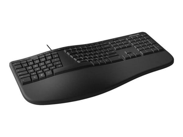 Microsoft Ergonomic Keyboard - For virksomhet - tastatur - USB - Nordisk - svart