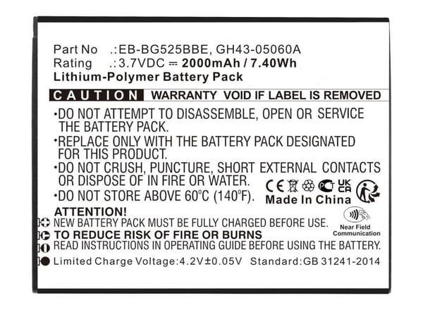 CoreParts - Batteri - 3,7 V - Li-pol - 2000 mAh - 7,4 Wh