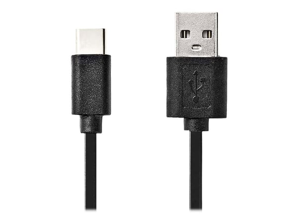 Nedis - USB-kabel - USB typ A (hane) till USB-C (hane) - USB 2.0 - 3 m - rund - svart