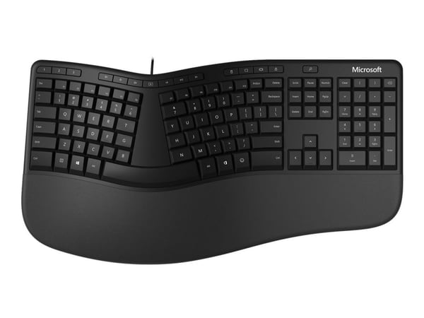 Microsoft Ergonomic Keyboard - For virksomhet - tastatur - USB - Nordisk - svart