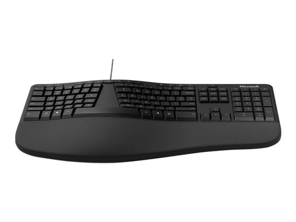 Microsoft Ergonomic Keyboard - For virksomhet - tastatur - USB - Nordisk - svart