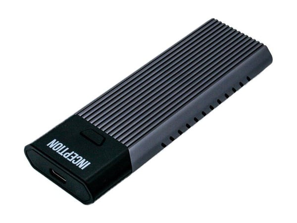 Origin Storage Inception E840 Pro - SSD - 1 TB - ekstern (bærbar) - M.2 2280 - USB 3.2 Gen 2 (USB-C kontakt) - romgrå
