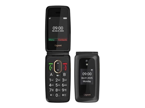 Gigaset GL795, Perusmalli, Yksittäinen SIM, 7,11 cm (2.8"), 2 MP, 1400 mAh, musta
