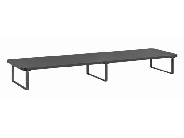 Gembird MS-TABLE2-01 - Stativ - long rectangle - for 2 skjermer / notebook - plastikk, stål, sponplate - svart - skrivebord