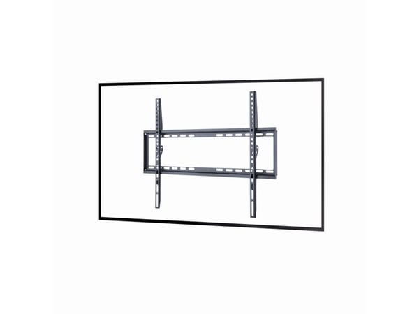 Gembird WM-70F-03 - Monteringssett (veggmontering) - for LCD-TV - fast - stål - svart - skjermstørrelse: 37"-70"