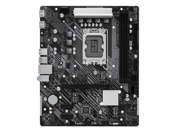 ASRock B760M-H2/M.2 - Emolevy - micro-ATX - LGA1700-asennuspaikka - B760-piirisarja - USB 3.2 Gen 1 - sisäinen grafiikka (vaatii suorittimen)