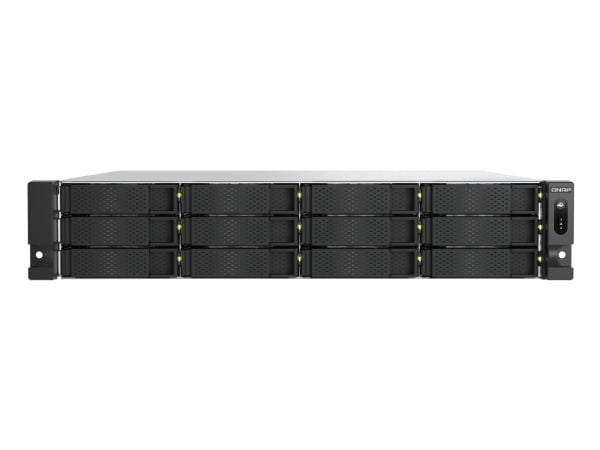 QNAP TS-H1277AXU-RP - NAS-server - 12 brønner - kan monteres i rack - SATA 6Gb/s - RAID 0, 1, 5, 6, 10, 50, 60, JBOD - RAM 32 GB - 2.5 Gigabit Ethe...