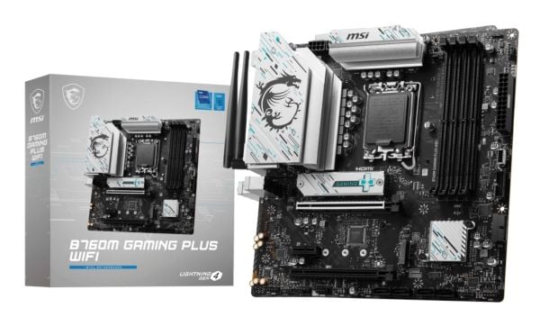 MSI B760M GAMING PLUS WIFI - Hovedkort - micro ATX - LGA1700-sokkel - B760 Chipset - USB 3.2 Gen 1, USB 3.2 Gen 2, USB-C 3.2 Gen 1 - 2.5 Gigabit LA...