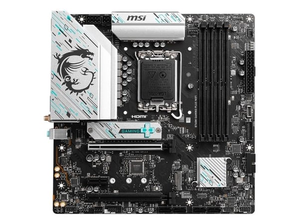 MSI B760M GAMING PLUS WIFI - Hovedkort - micro ATX - LGA1700-sokkel - B760 Chipset - USB 3.2 Gen 1, USB 3.2 Gen 2, USB-C 3.2 Gen 1 - 2.5 Gigabit LA...